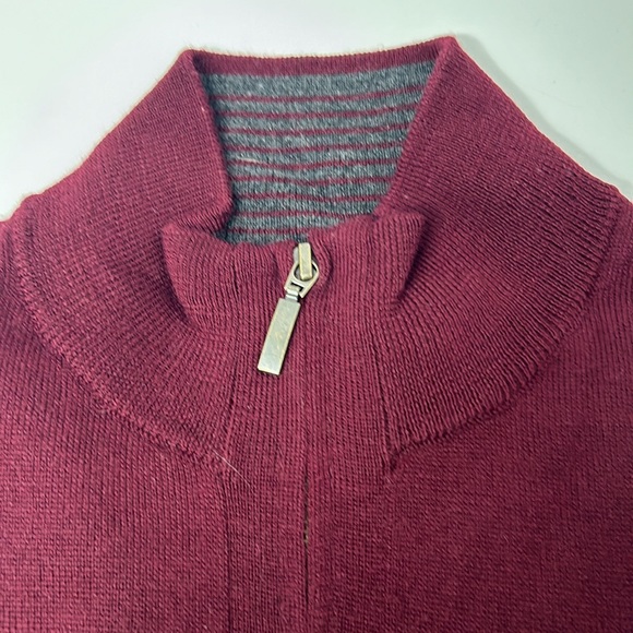 Men’s merino zip neck sweater M - Picture 2 of 6